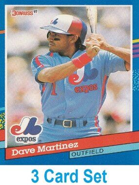 Dave Martinez Baseball Card Collection